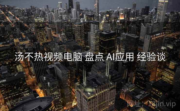 汤不热视频电脑 盘点 AI应用 经验谈  第1张