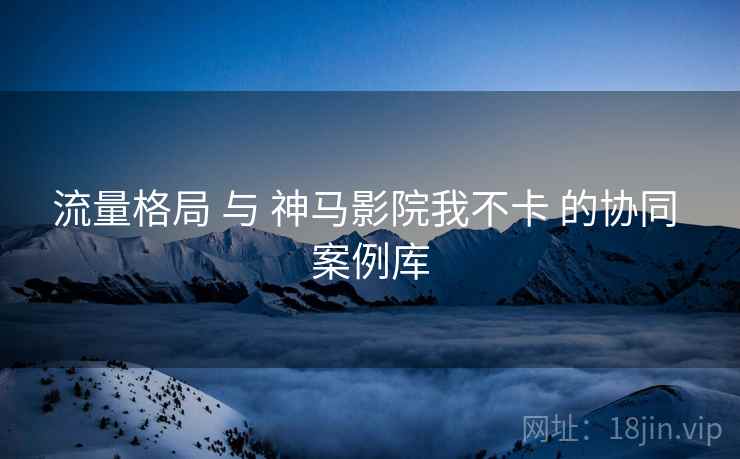 流量格局 与 神马影院我不卡 的协同 案例库  第2张