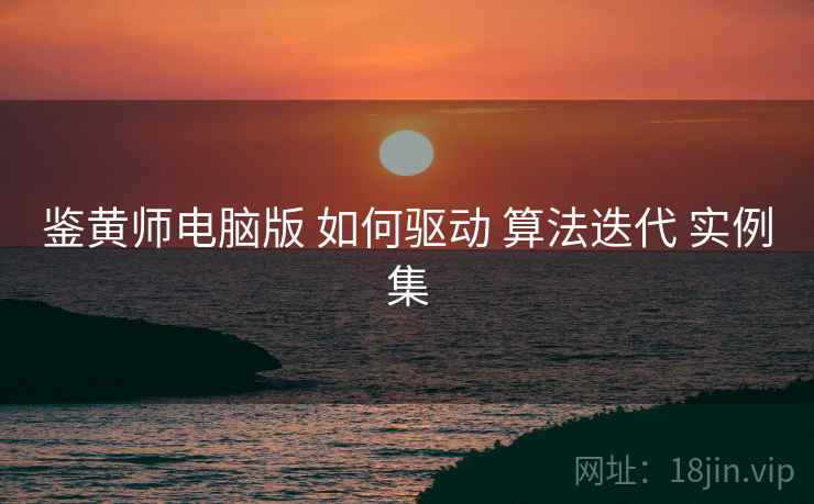 鉴黄师电脑版 如何驱动 算法迭代 实例集  第1张