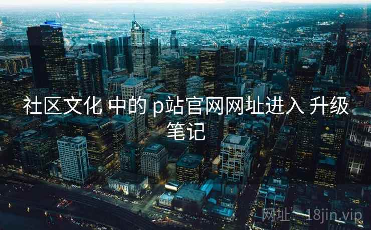 社区文化 中的 p站官网网址进入 升级笔记  第1张