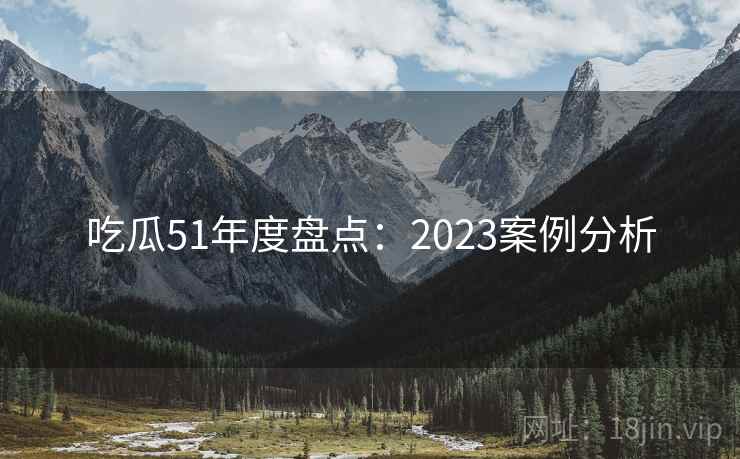 吃瓜51年度盘点：2023案例分析  第2张