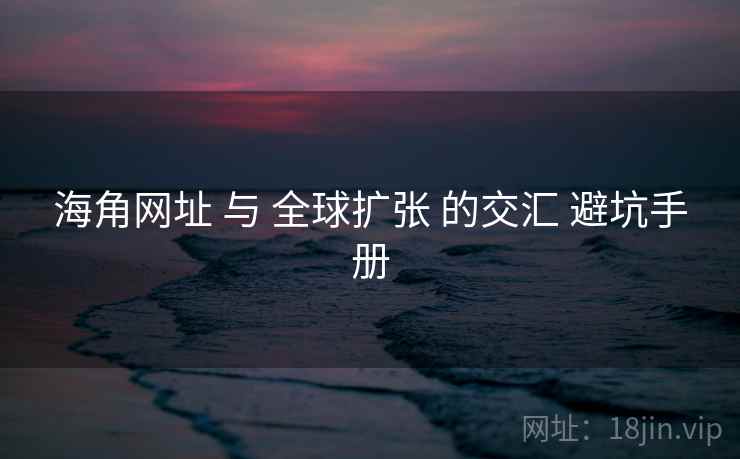 海角网址 与 全球扩张 的交汇 避坑手册  第1张