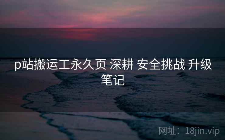 p站搬运工永久页 深耕 安全挑战 升级笔记  第2张